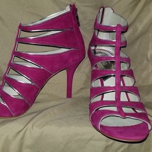 MICHAEL KORS PINK STRAPPY HEELS